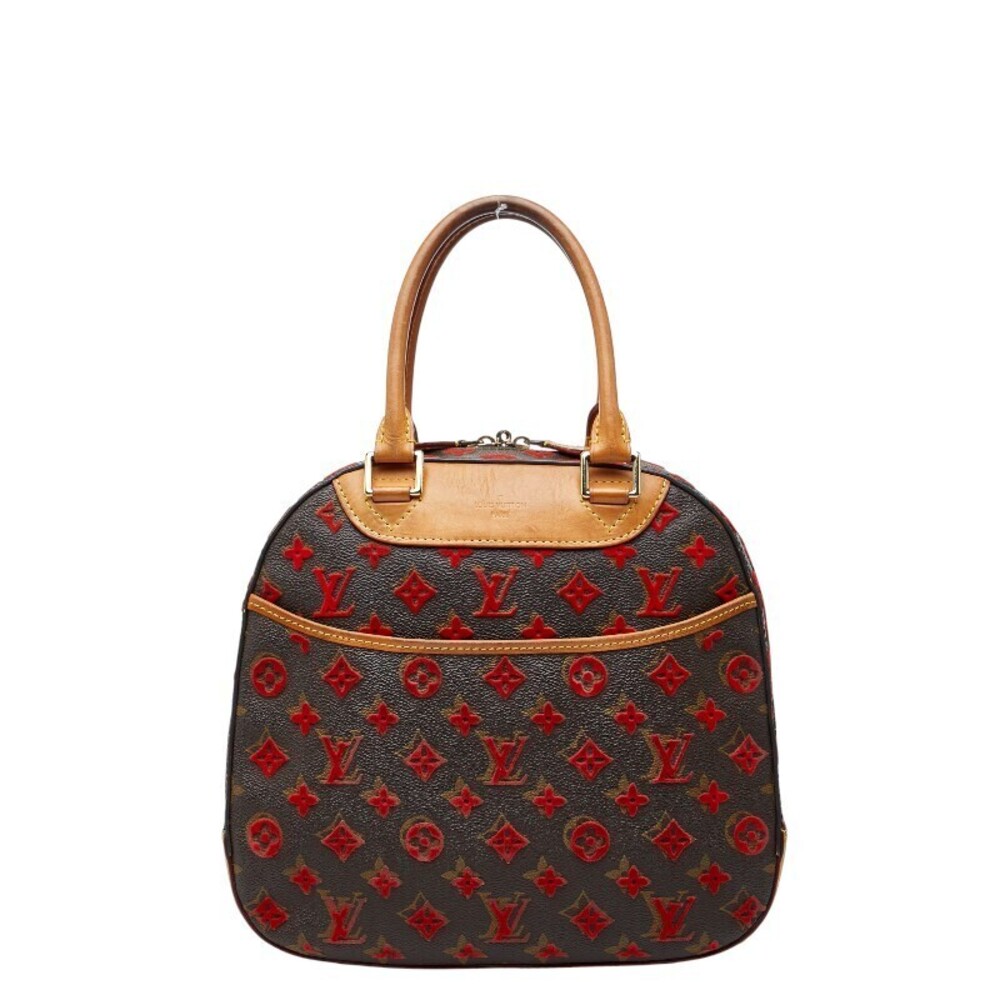 Louis Vuitton Monogram Tuftage Deauville Cube Handbag Brown Leather